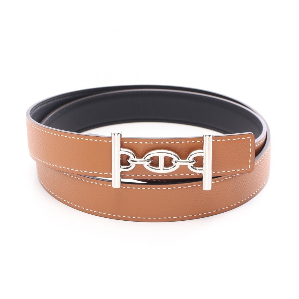 Hermes Lagune Reversible Belt Epsom #358108H12B